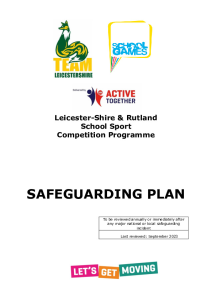Safeguarding Plan