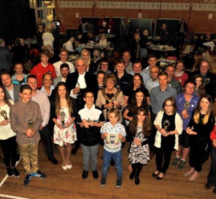 High Sheriff & The Mayor of  Hinckley and Bosworth of Leicestershire attends sports awards event