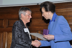 Inspirational leicestershire volunteer awarded by HRH the princess royal