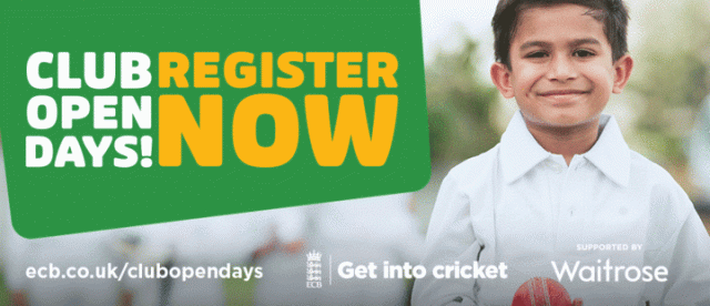 ECB Registration opens for Club Open Days