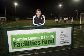 Foxes hero opens new all-weather pitch