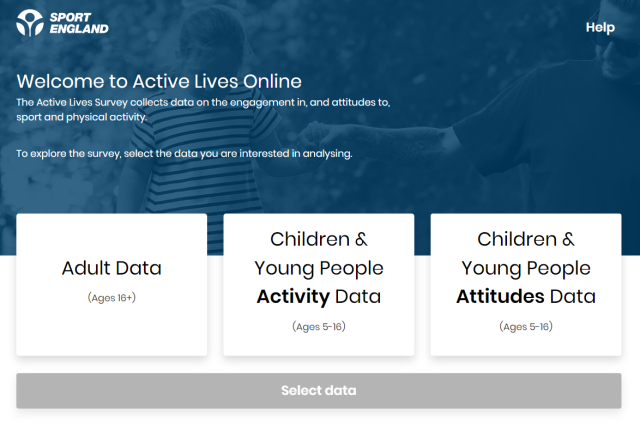 Sport England - Active Lives Tool