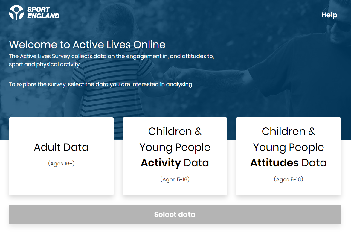 Sport England - Active Lives Tool