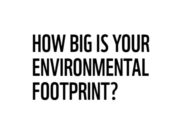 Take the carbon footprint test