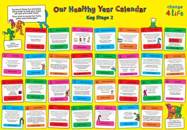Change4Life 'Our Healthy Year' Calendar's