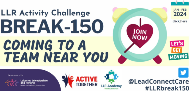 Join the LLR ‘Break-150’ team activity challenge!