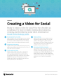 Checklist - creating a video for Social