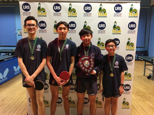 Uppingham School crowned U19 Team Leicestershire Table Tennis Champions!