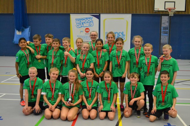 Blaby & Harborough take the Trophy at Year 5/6 Mixed Sportshall Athletics