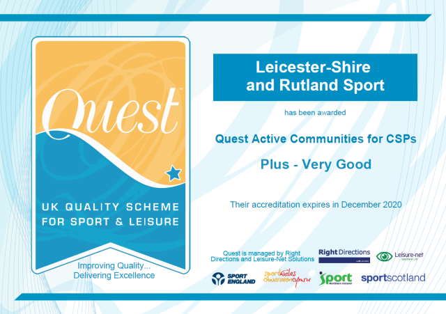 We've achieved "Very Good" in our recent QUEST Assessment