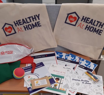 LRS have been distributing #HealthyAtHome packs for children and older adults!