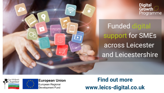 Digital Support available for SME's in Leicester and Leicestershire - make the most of their offer in January 2021