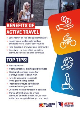 Active Travel to Work A5 Leaflet