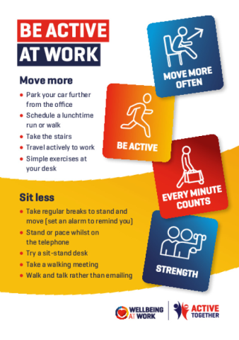 Be Active at Work A5 Leaflet