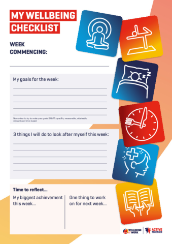 Wellbeing Checklist (Printable)