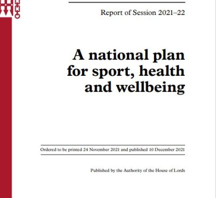 A national plan for sport, health and wellbeing