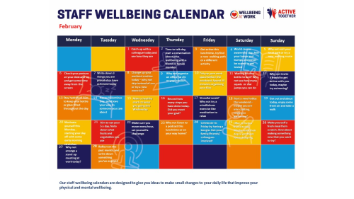 February 2023 - Wellbeing at Work Calendar