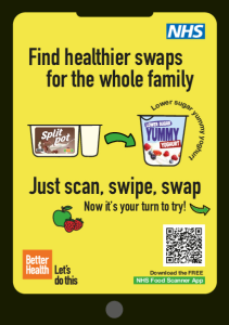 NHS Food Scanner App leaflet