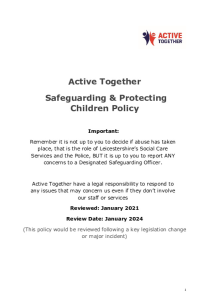 Active Together Child Protection Policy
