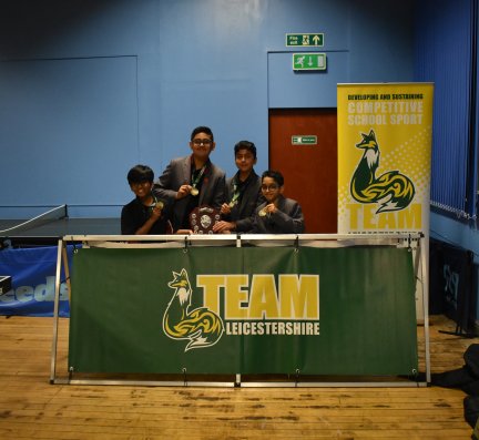 Team Leicestershire: U13 Boys Table Tennis Finals