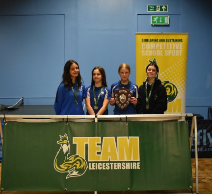 Team Leicestershire: U13 and U16 Girls Table Tennis Finals