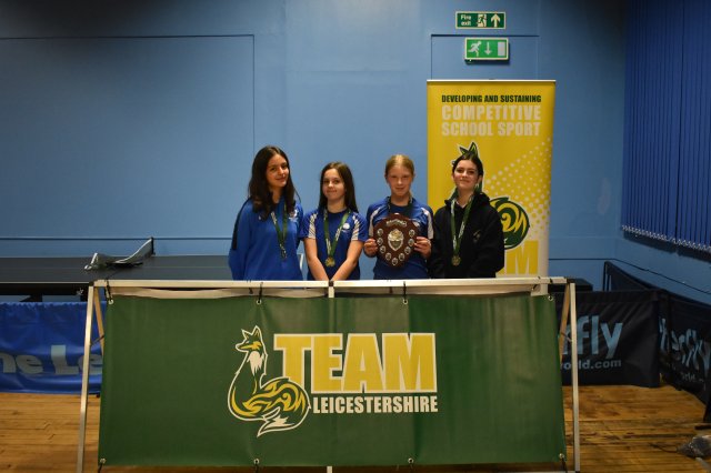 Team Leicestershire: U13 and U16 Girls Table Tennis Finals