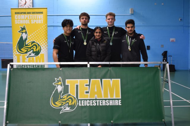 Team Leicestershire U18 Boys and Girls Badminton Finals