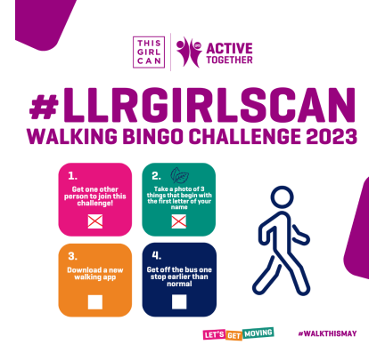 Over 100 women take part in #LLRGirlsCan Walking Bingo challenge!