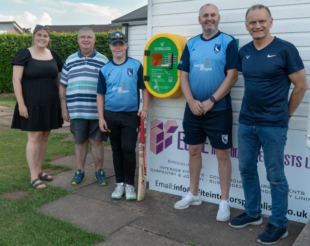 Cricket club becomes heartsafe with the help of JHMT