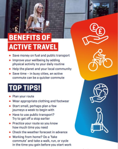 Active Travel To Work leaflet