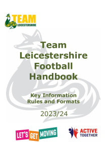 Team Leicestershire Football Booklet