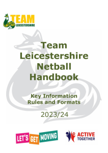 Team Leicestershire Netball Booklet