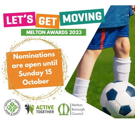 Let’s Get Moving Melton Awards 2023, now open for nominations!
