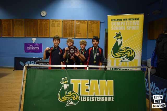 Team Leicestershire: U13 Boys Table Tennis Finals