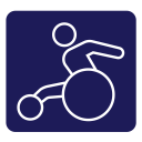 Disability Athletics Track & Field Competition Icon